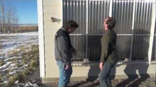 Home built passive solar air heater