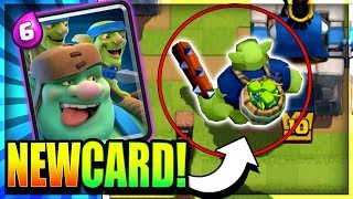 NEW CARD FIRST LOOK!! GOBLIN GIANT - EPIC CARD REVEALED!! Clash Royale New Card Info