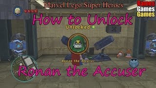 How to Unlock Ronan the Accuser Lego Marvel Super Heroes