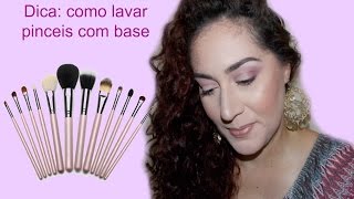 Dica  lavar pinceis de base super fácil
