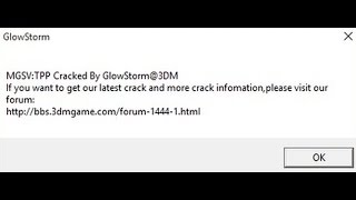 Metal Gear Solid 5 не запускается Glowstorm - решение