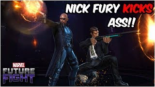 Nick Fury the LEGENDARY Leader!! (Build & Gameplay) Captain Marvel Update - Marvel Future Fight