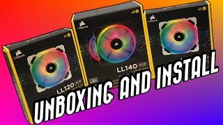 Corsair LL RGB Series Fans Unboxing and Installation