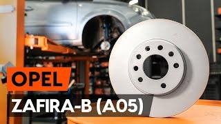Como substituir discos de travão dianteiros no OPEL ZAFIRA-B 2 (A05) [TUTORIAL AUTODOC]
