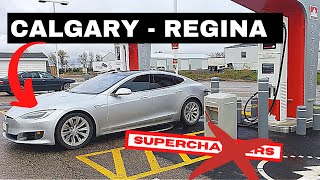 Calgary to Regina in a Tesla is now easier!