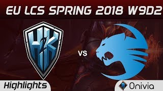 H2K vs ROC Highlights EU LCS Spring 2018 W9D2 H2K Gaming vs Team ROCCAT By Onivia