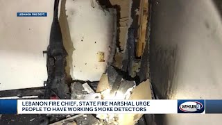 Lebanon Fire Chief, State Fire Marshal urge people to have working smoke detectors