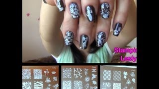 Мое мнение о стемпинге при помощи плиток Лесли/ STAMPING WITH LESLY
