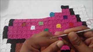 croche com grafico de ponto cruz