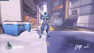 [Overwatch] Genji - Baihu [In-Game Skin Showcase] w/Golden Gun