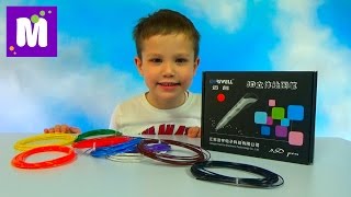 3D ручка для творчества делаем игрушки машинки из пластика