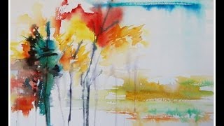 Paint an Abstract Landscape in Watercolor!