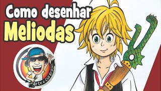 Como desenhar o Meliodas (Nanatsu no Taizai) passo a passo