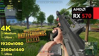 RX 570 | PUBG Lite - 1080p, 1440p & 4K !