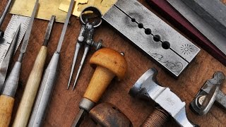 Hammer and Chisel Hand Engraving - Tools and Workspace