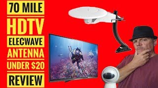 Elecwave HDTV Amplified Antenna 70 Mile Range $20 Review