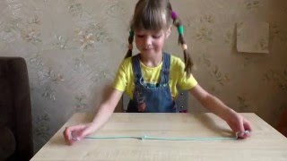 Трюк с веревкой. Фокусы для детей и их секреты. Игры без игрушек.