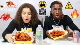 BLAZIN BUFFALO WILD WINGS CHALLENGE!!!!!! (NYYEAR CRIES)