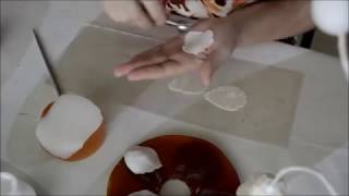 Лепестки розы из холодного фарфора