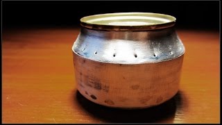 Спиртовая горелка из пивной банки.