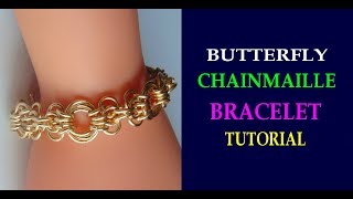 BUTTERFLY AND MOBIUS CHAINMAILLE BRACELET TUTORIAL