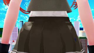 {巨大娘・giantess}陽炎スパッツお尻