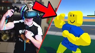 СИМУЛЯТОР КАЧКА В РОБЛОКС!! - ROBLOX VR В ВИРТУАЛЬНОЙ РЕАЛЬНОСТИ
