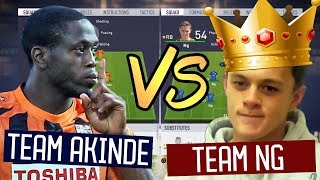 TEAM OF JOHN AKINDE vs TEAM OF PERRY NG - FIFA 18 Experiment