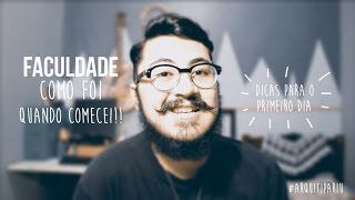 Arquitetura - Primeiros dias de aula e o que levar!