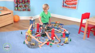 KidKraft Drewniana kolejka Super Highway Train Set