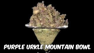 HUGE Purple Urkle Mountain Bowl With a Kief Layer