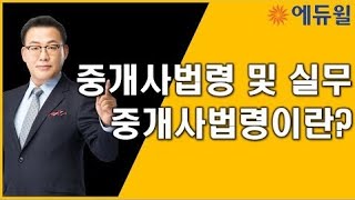 공인중개사, 중개사법령 및 실무, 중개사법령이란? 무료강의 풀영상 전격 공개, 에듀윌 임종성 교수