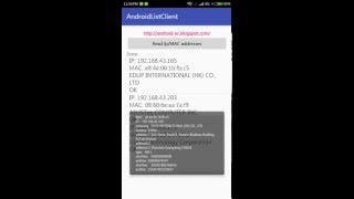 Lookup manufacturer info by MAC address, using www.macvendorlookup.com API