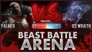 Skyrim Beast Battle Arena - Falmer Gloomlurker vs. Ice Wraith