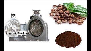 coffee bean powder grinding machine & cocoa powder grinding machine   www.brsmill.com