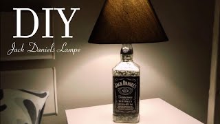 DIY Jack Daniels Lampe selber bauen Anleitung Tutorial Deutsch