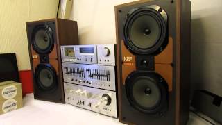 Vintage Kef speakers Carina ii sp3017 3 way loudspeaker system 1983 FWO 80 watts