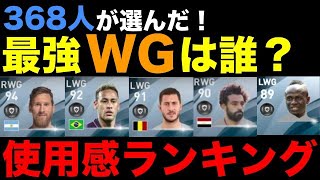 【368人が選出】WG使用感ランキングTOP10【ウイイレアプリ2020】