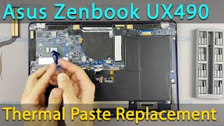 Asus Zenbook UX490 Disassembly, fan cleaning and thermal paste replacement
