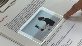 Next Generation UI that can be touched with fingers against objects in the real world