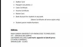 Latest news for newly admitted students in iiit srikakulam for the year 2019-20