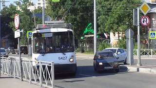 Троллейбус Санкт-Петербурга 9-456: ВЗТМ-5284.02 б.5427 по №13 (26.07.19)