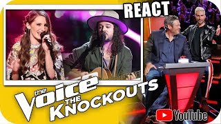ADAM LEVINE vs BLAKE SHELTON The Voice 2018 KNOCKOUTS Drew Cole vs Jackie Verna
