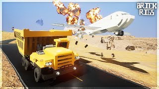САМОЛЁТ-КАМИКАДЗЕ ПРОТИВ МАШИН | ВЗРЫВНАЯ ПОГОНЯ | BRICK RIGS ОНЛАЙН