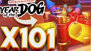 OVERWATCH YEAR OF THE DOG 101X LOOT BOX OPENING!? l OVERWATCH LOOT BOX OPENING!!