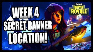 FORTNITE SECRET BANNER LOCATION FOR WEEK 4 SEASON 6! FREE BATTLE STAR LOCATION FORTNITE!