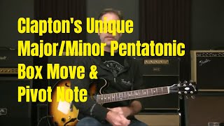 Blues Guitar Soloing Lesson - The Pentatonic Box Shift That Clapton Does