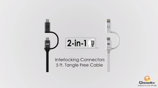 2-in-1 Data Sync Lightning and Micro USB Cable