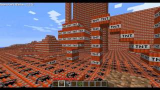 Minecraft 100000 TNT city