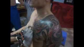 Rồng xăm 3d nghệ thuật đỉnh cao chỉ có tại tattoothanhbinh